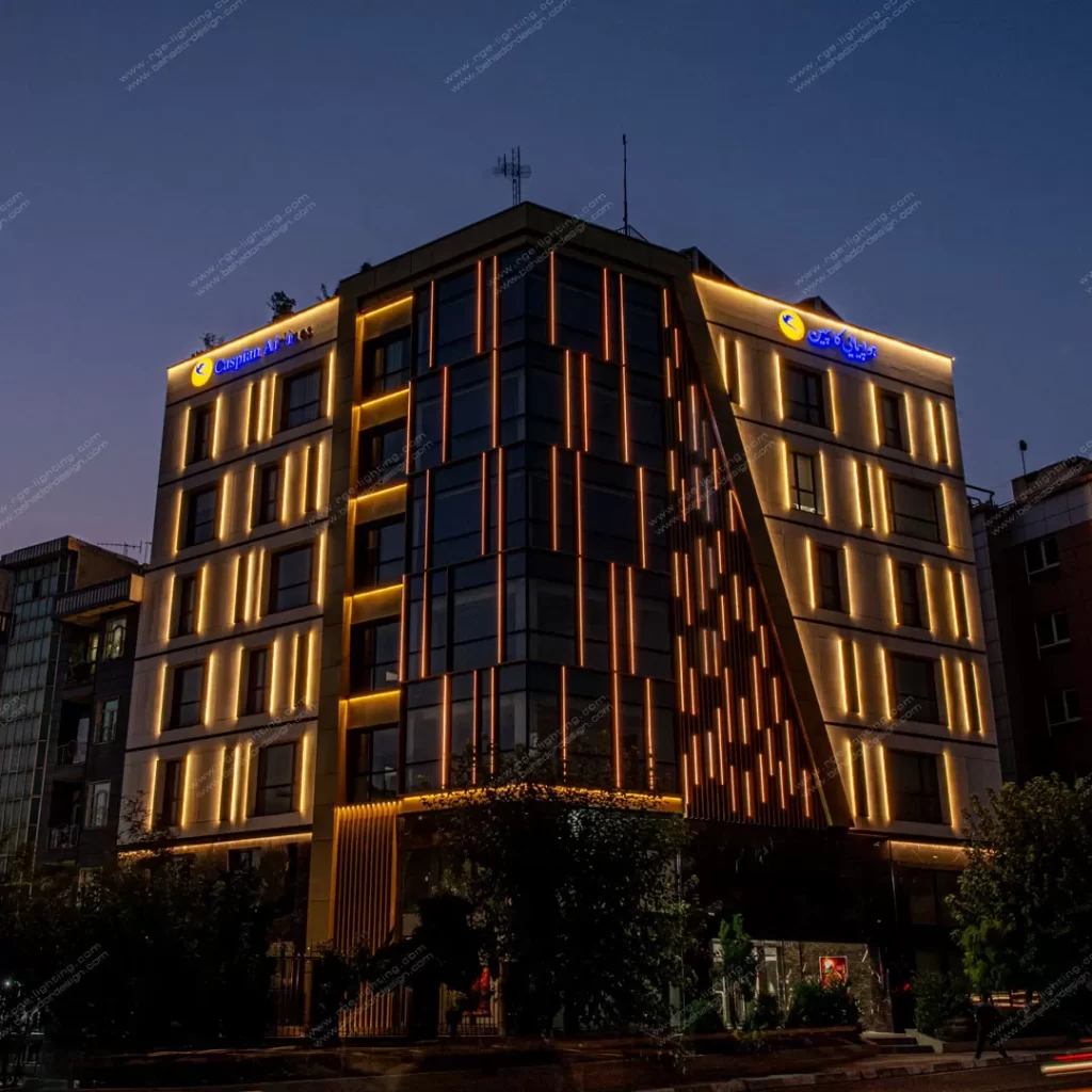 نورپردازی نمای ساختمان
